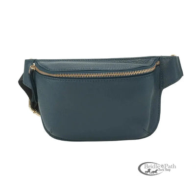 RIVET AND BURR SQUARE FANNY PACK WITH NYLON STRAP