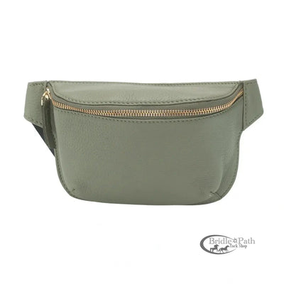 RIVET AND BURR SQUARE FANNY PACK WITH NYLON STRAP