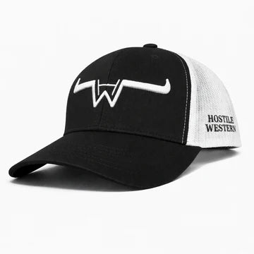 Hostile Western Ball Cap Mens - Black/White