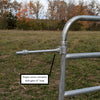 8' Galvanized 5-Bar BORDER Tube Gate