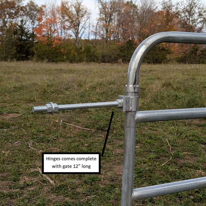 8' Galvanized 5-Bar BORDER Tube Gate