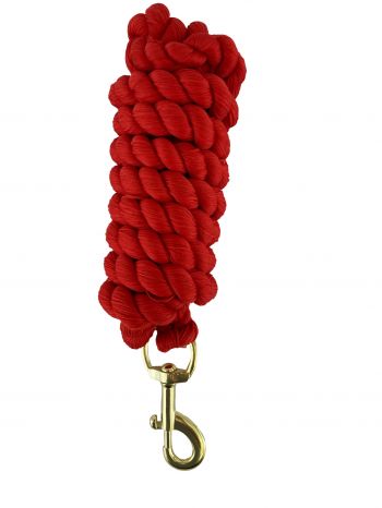 10' Braided Cotton Lead with Brass Snap