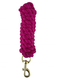 10' Braided Cotton Lead with Brass Snap