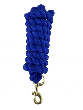 10' Braided Cotton Lead with Brass Snap