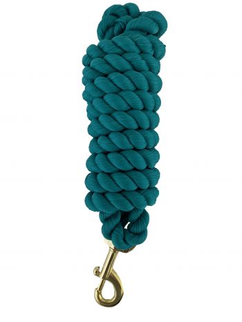 10' Braided Cotton Lead with Brass Snap