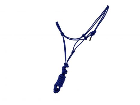 Medium / Large PONY Size Adjustable Cowboy Knot Halter with Matching Removable Lead