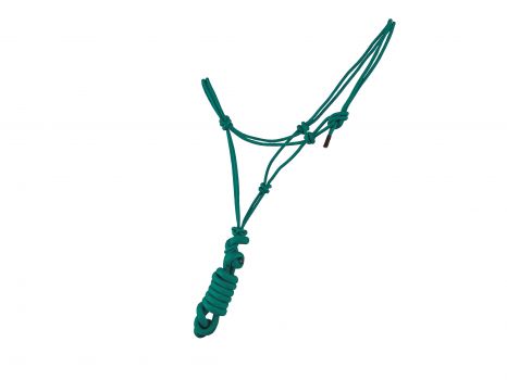 Medium / Large PONY Size Adjustable Cowboy Knot Halter with Matching Removable Lead