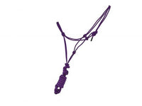 Medium / Large PONY Size Adjustable Cowboy Knot Halter with Matching Removable Lead