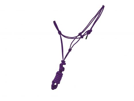 Medium / Large PONY Size Adjustable Cowboy Knot Halter with Matching Removable Lead