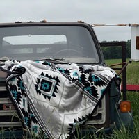 Western White Polar Fleece Blanket - 60" x 80"