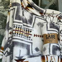 Mayan Tan Fleece Blanket - 50" x 60"