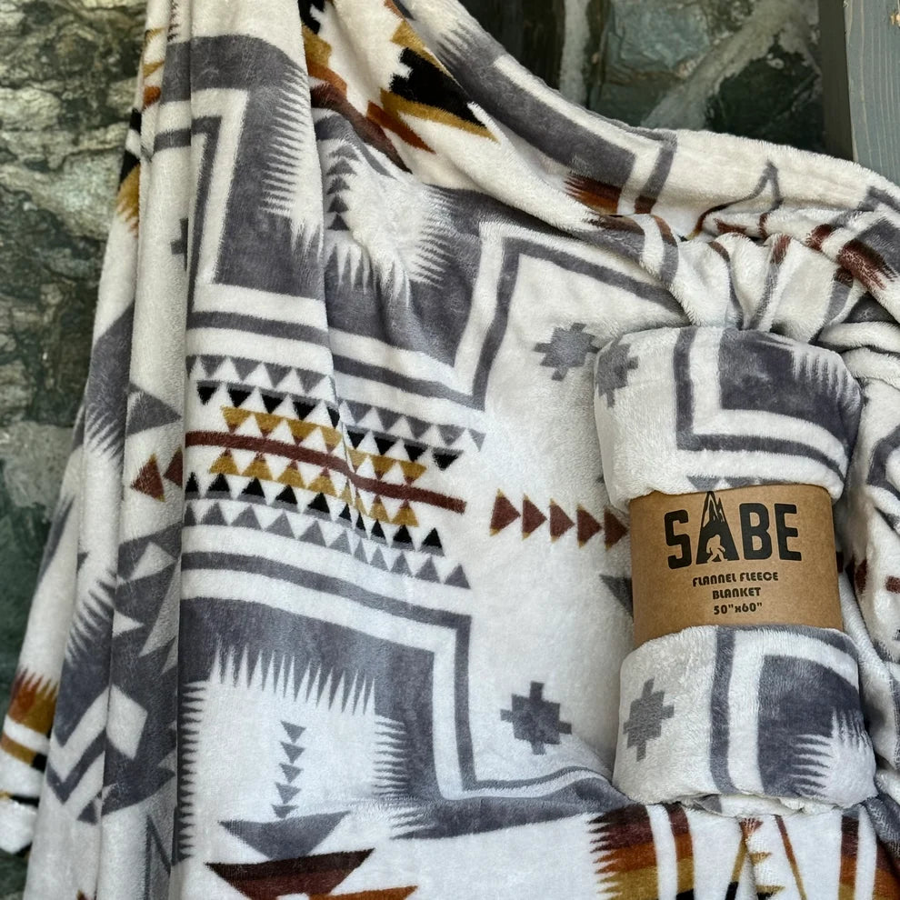 Mayan Tan Fleece Blanket - 50" x 60"