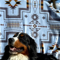 Mayan Grey Fleece Blanket - 60" x 80"