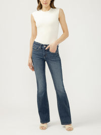 Silver Womens Suki Mid Rise Bootcut Luxe Stretch Jeans