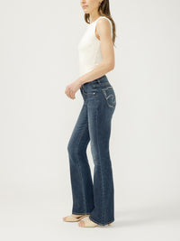 Silver Womens Suki Mid Rise Bootcut Luxe Stretch Jeans