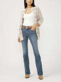 Silver Womens Avery High Rise Bootcut Frontier Strong Jeans