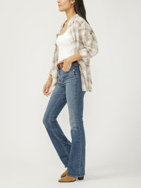 Silver Womens Avery High Rise Bootcut Frontier Strong Jeans