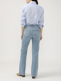 Silver Womens Avery High Rise Trouser Leg Jeans