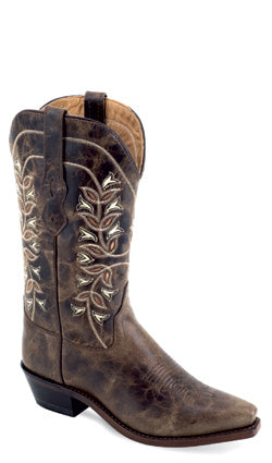 Old West Womens Snip Toe - Brown