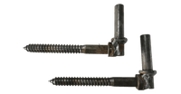 DIAMOND GATE  3/4" X 7" Lag Hinges Screw-In, Bare Steel