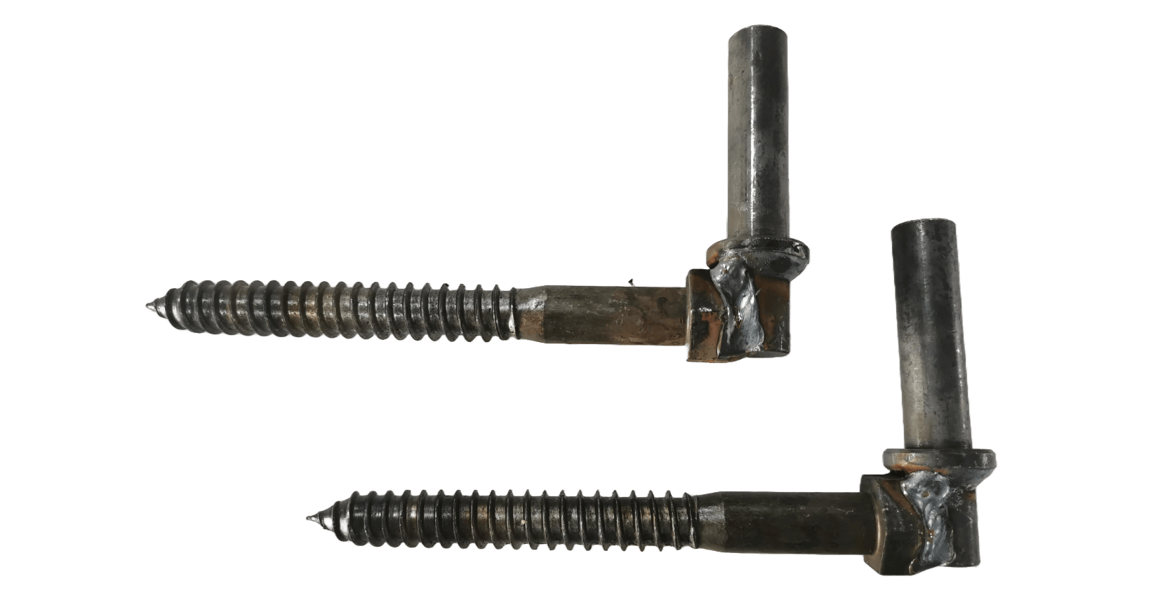 DIAMOND GATE  3/4" X 7" Lag Hinges Screw-In, Bare Steel