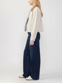 Silver Womens Cropped Jacket - Winter Creme