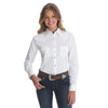 WRANGLER WOMENS SOLID LONG SLEEVE SNAP SHIRT