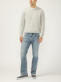 Silver Mens Jace Slim Fit Bootcut Jeans