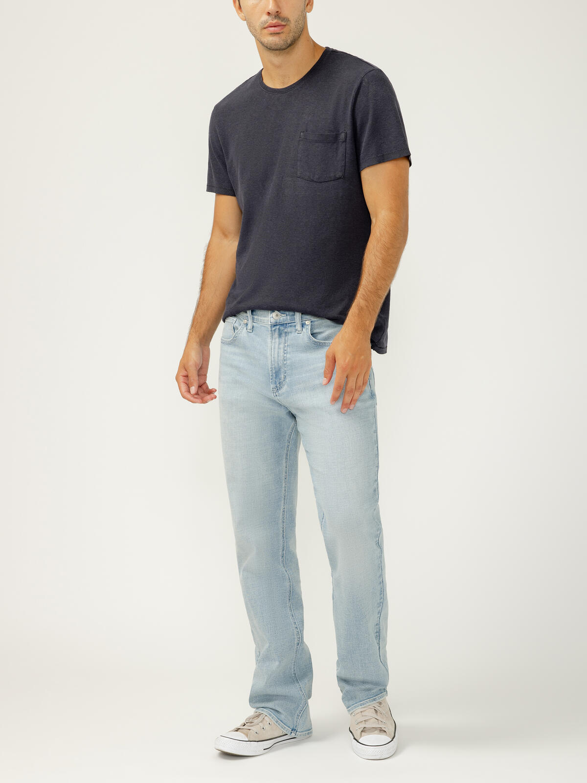 Silver Mens Craig Classic Fit Bootcut Luxe Heritage Jeans