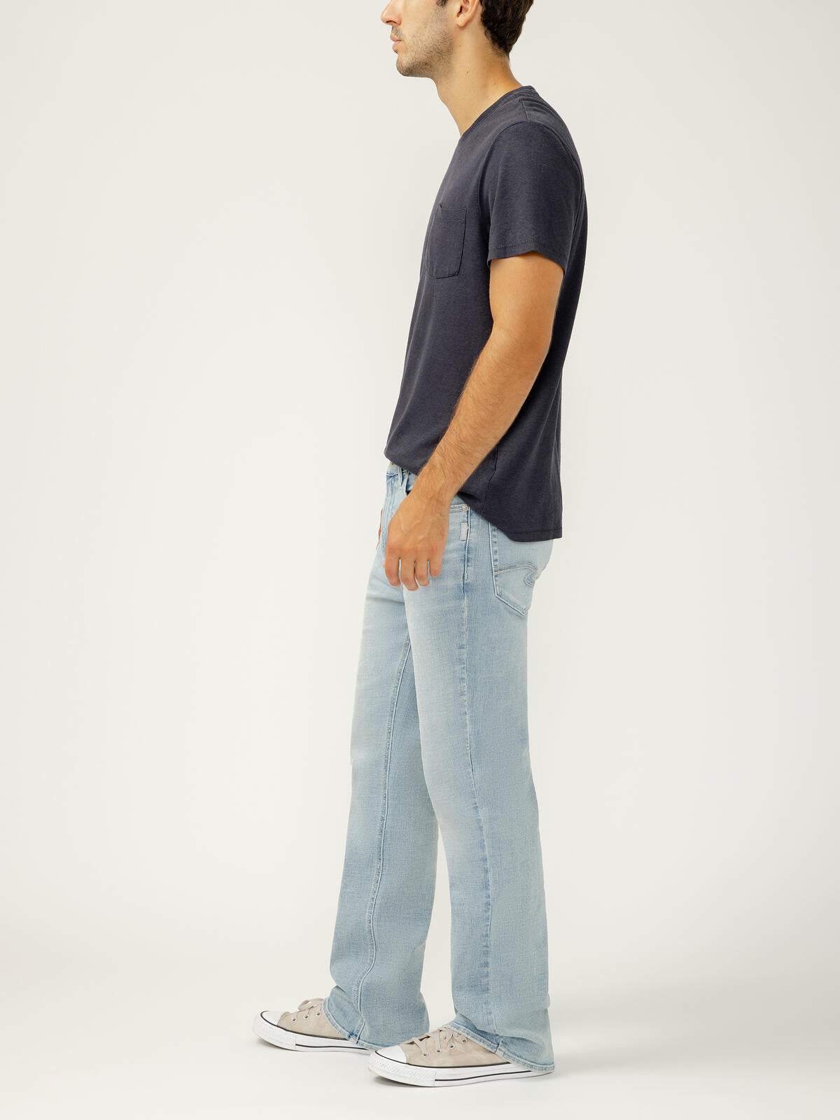Silver Mens Craig Classic Fit Bootcut Luxe Heritage Jeans