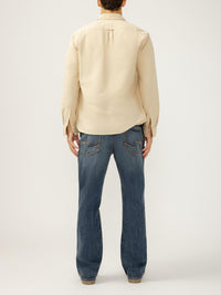 Silver Mens Craig Classic Fit Bootcut Jeans