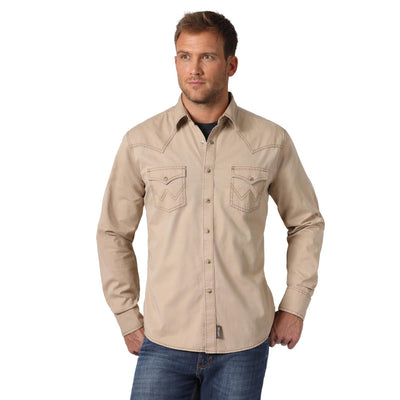 Chemise à manches longues rétro premium pour homme WRANGLER