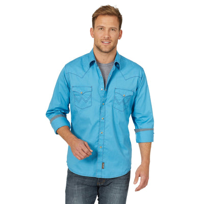 Chemise à manches longues rétro premium pour homme WRANGLER