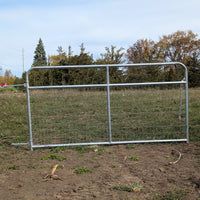 8' MESH GALVANIZED BORDER WIRE MESH GATE