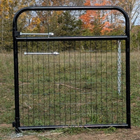 4' MESH BORDER WIRE MESH GATE (BLACK)