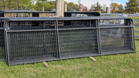 16' MESH BORDER WIRE MESH GATE (BLACK)