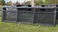14' MESH BORDER WIRE MESH GATE (BLACK)