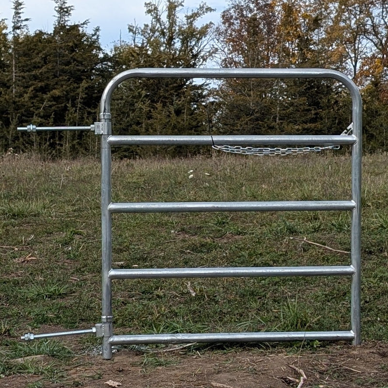 4' Galvanized 5-Bar BORDER Tube Gate