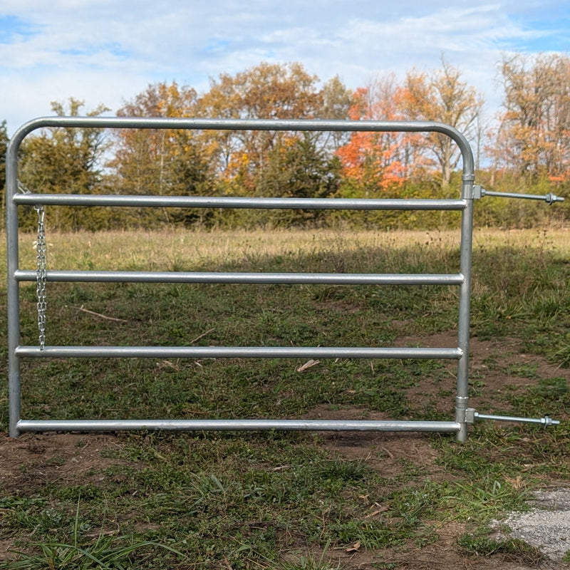6' Galvanized 5-Bar BORDER Tube Gate