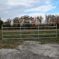 12' Galvanized 5-Bar BORDER Tube Gate