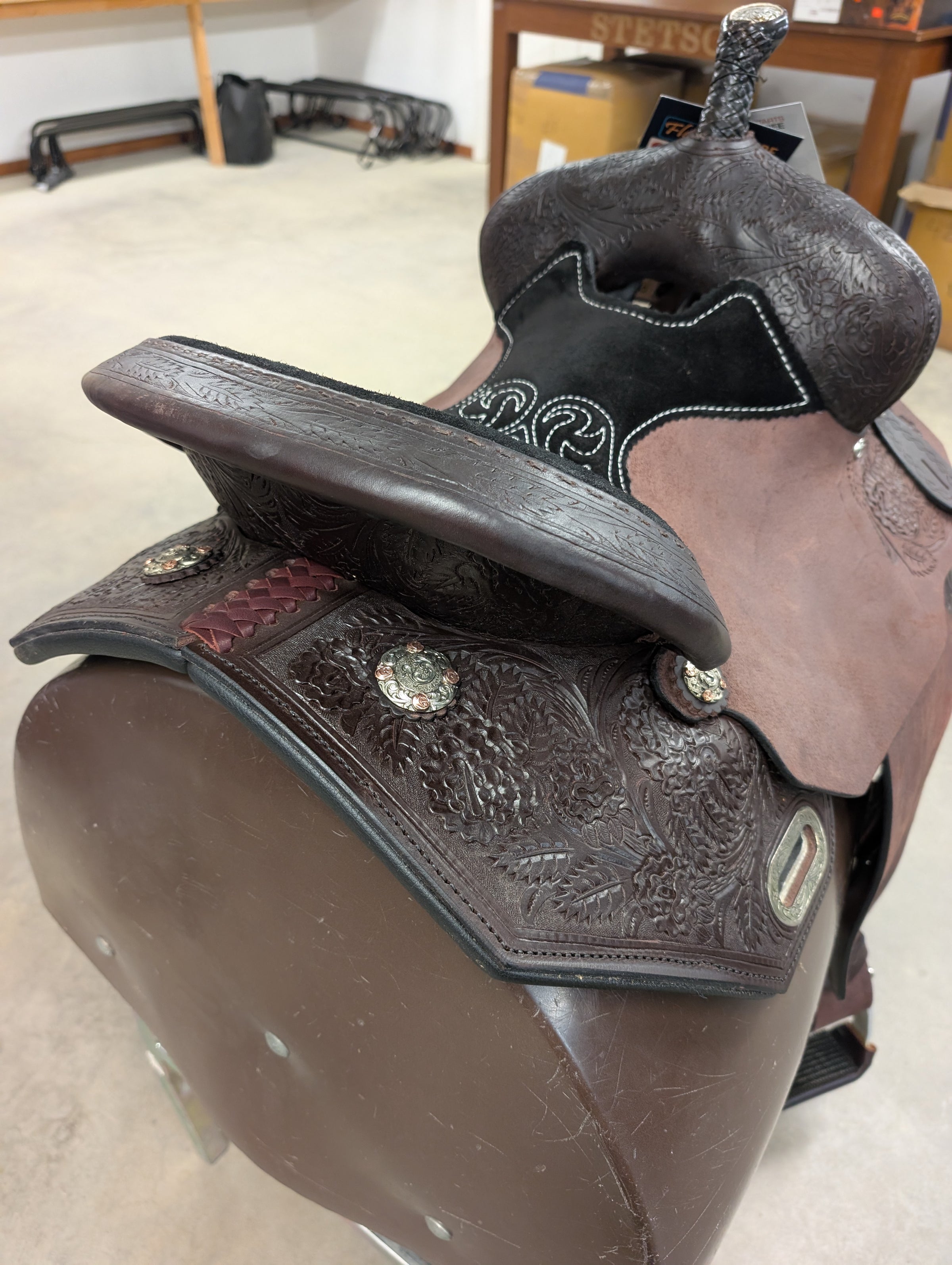 Circle Y Sarah Rose Saddle - Briar Rose Flex2 - 14.5" Wide