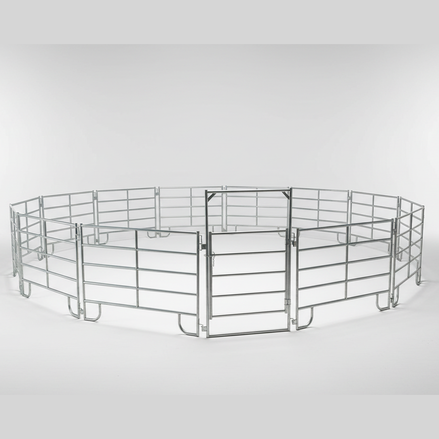 Portable BORDER 30' ROUND PEN (13 X 7' PANEL AND 1 GATE)