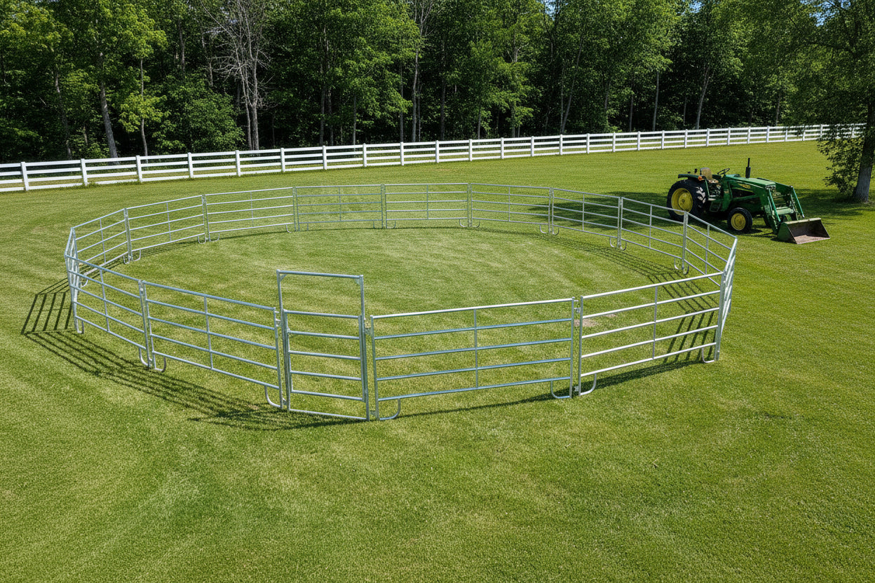 BORDER 40' ROUND PEN (13 X 10' PANEL AND 1 GATE)
