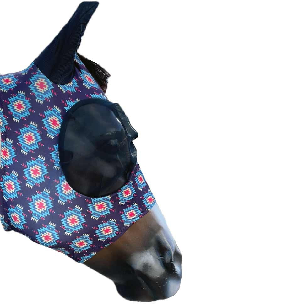TECH LYCRA FLY MASK WITH EARS - HORSE SIZE ONLY