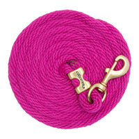 WEAVER LEATHER POLY LEAD ROPE 10' WITH SOLID BRASS SNAP - SOLID COLORS
