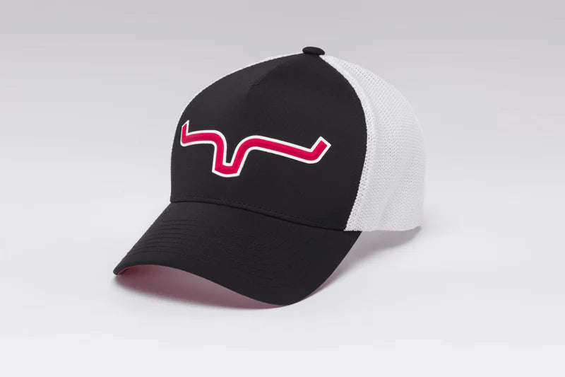 KIMES RANCH BALL CAP - REFORMER - BLACK/WHITE MESH