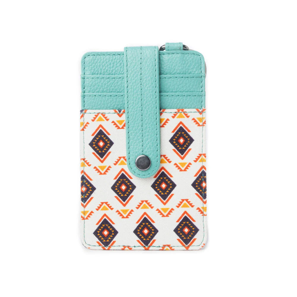 Myra Taralongo Vista Credit Card Holder In White and Green