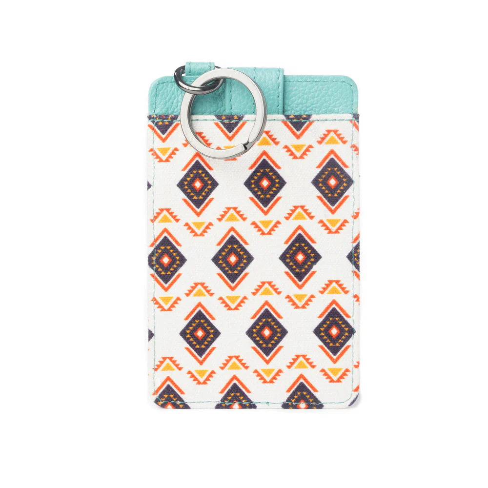 Myra Taralongo Vista Credit Card Holder In White and Green
