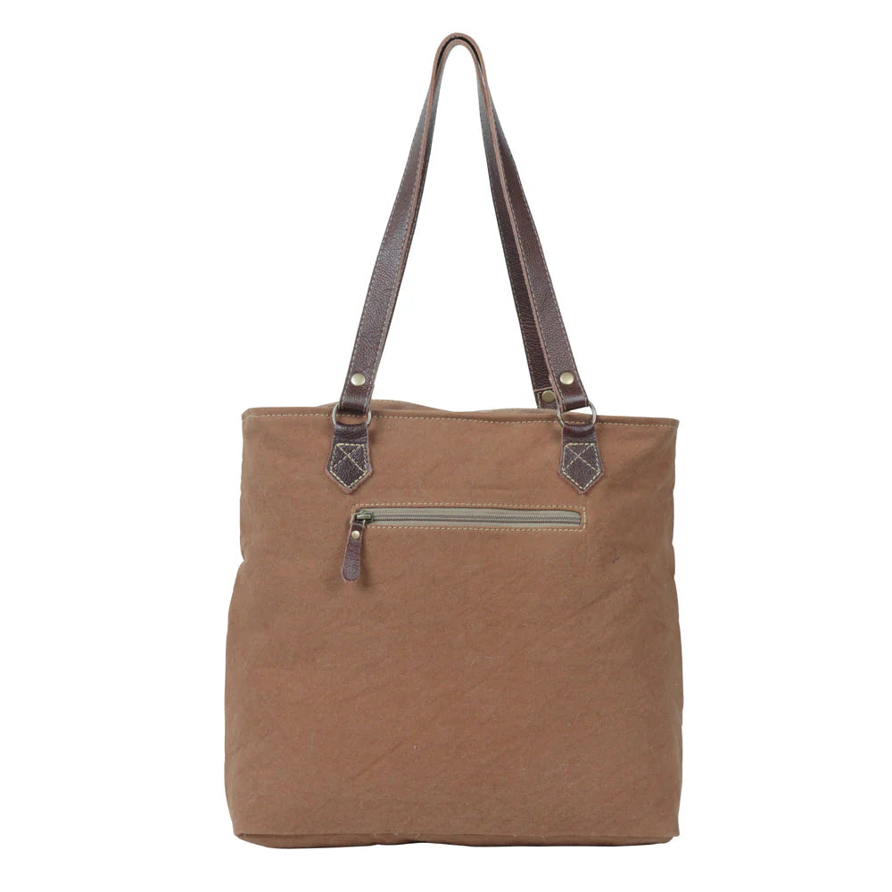 MYRA AMETHYST CANVAS AND HAIRON BAG