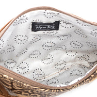 Myra Mescalaro Hill Leather & Hairon Bag in Gold Fleck
